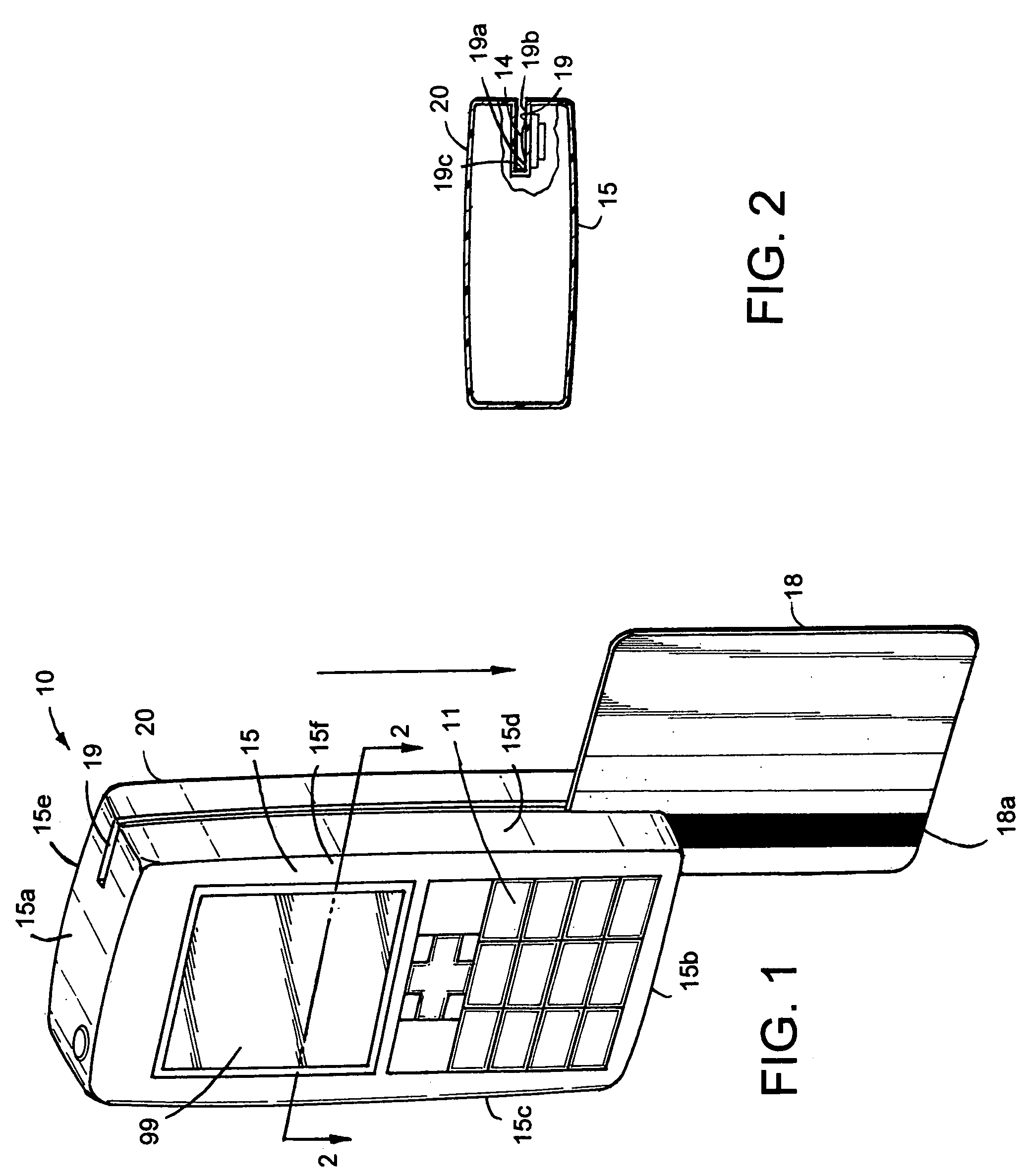 Universal credit card integrated with cellular telephone