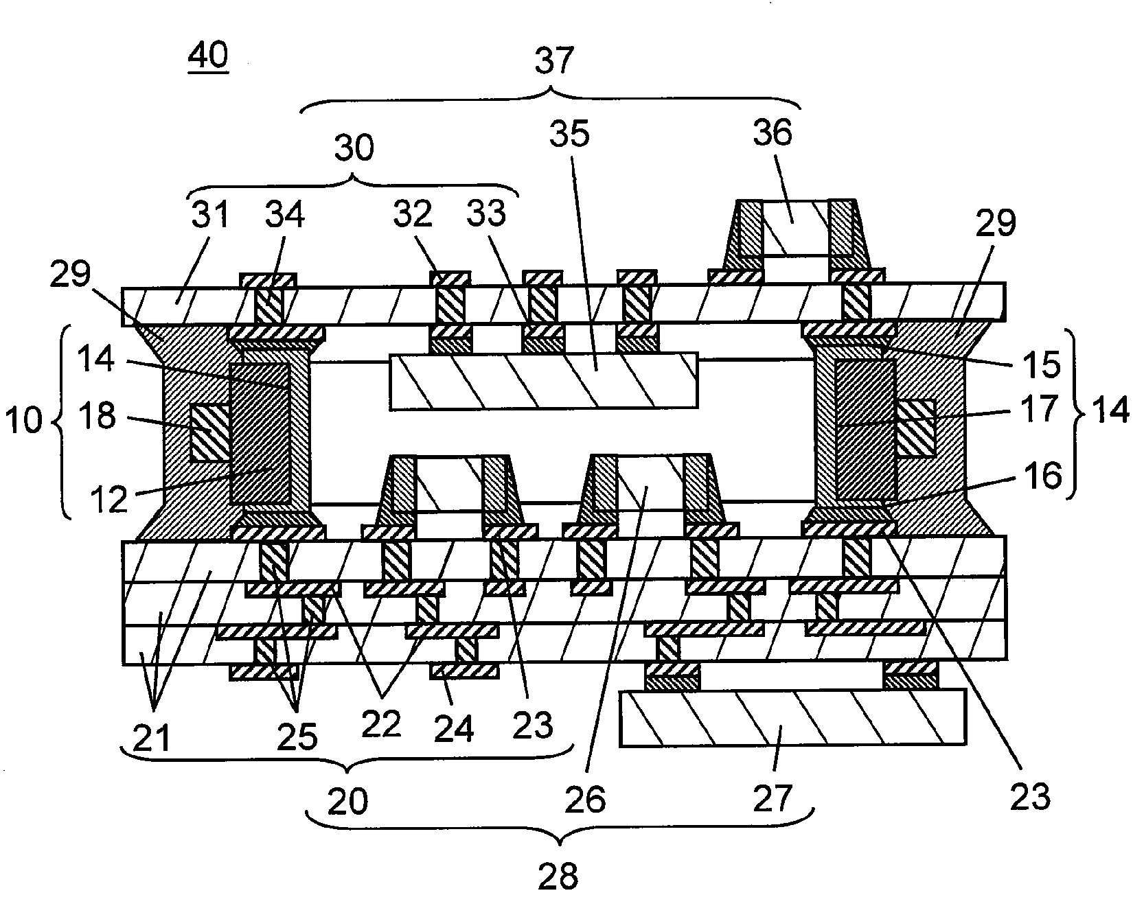 Substrate Joining Member and Three-Dimensional Structure Using the Same