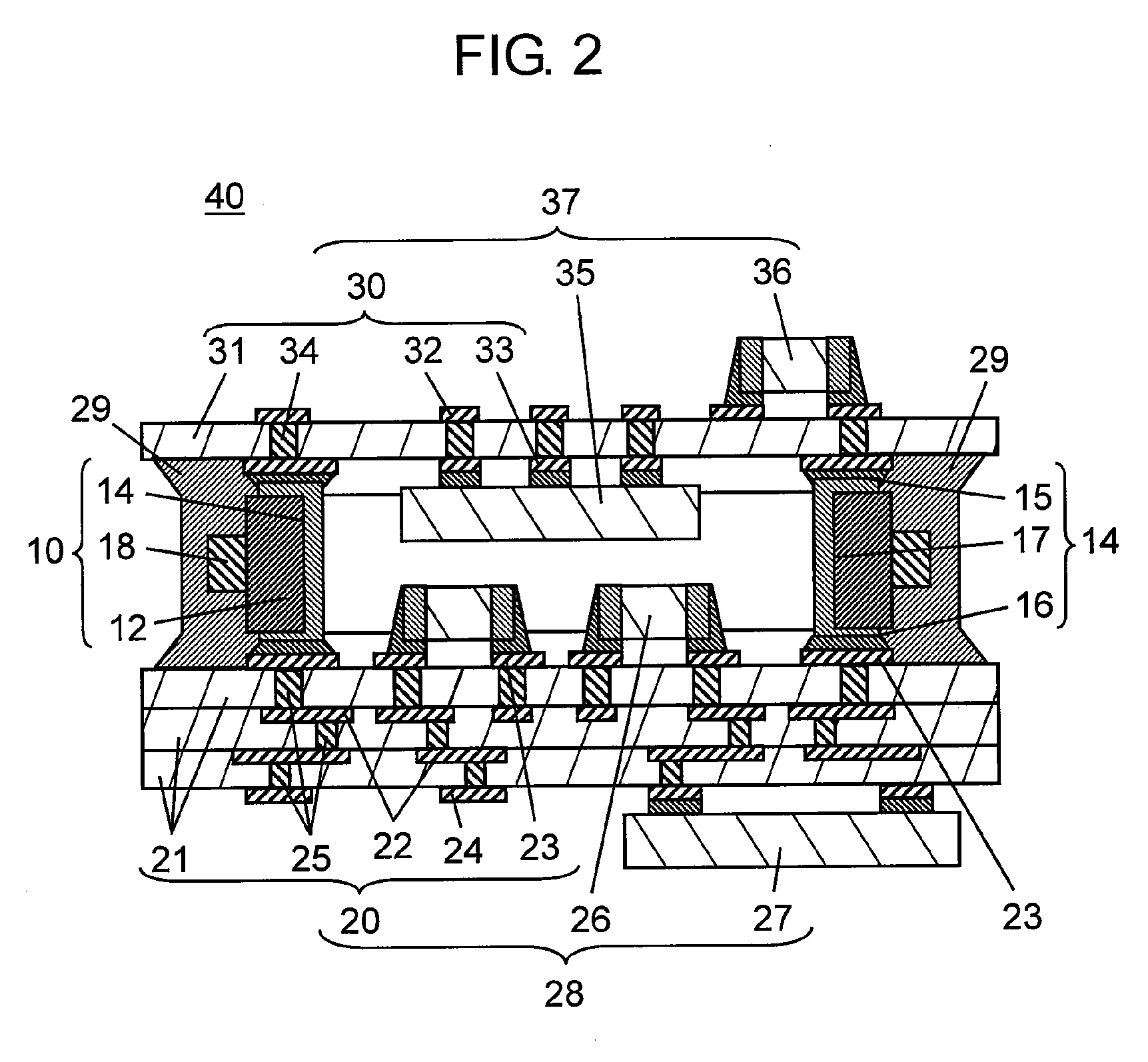 Substrate Joining Member and Three-Dimensional Structure Using the Same