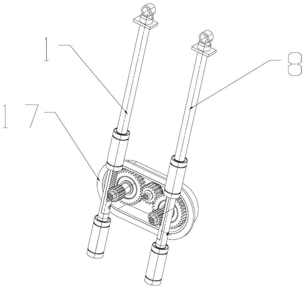 Vibration bidirectional energy feedback transmission device for new energy vehicle