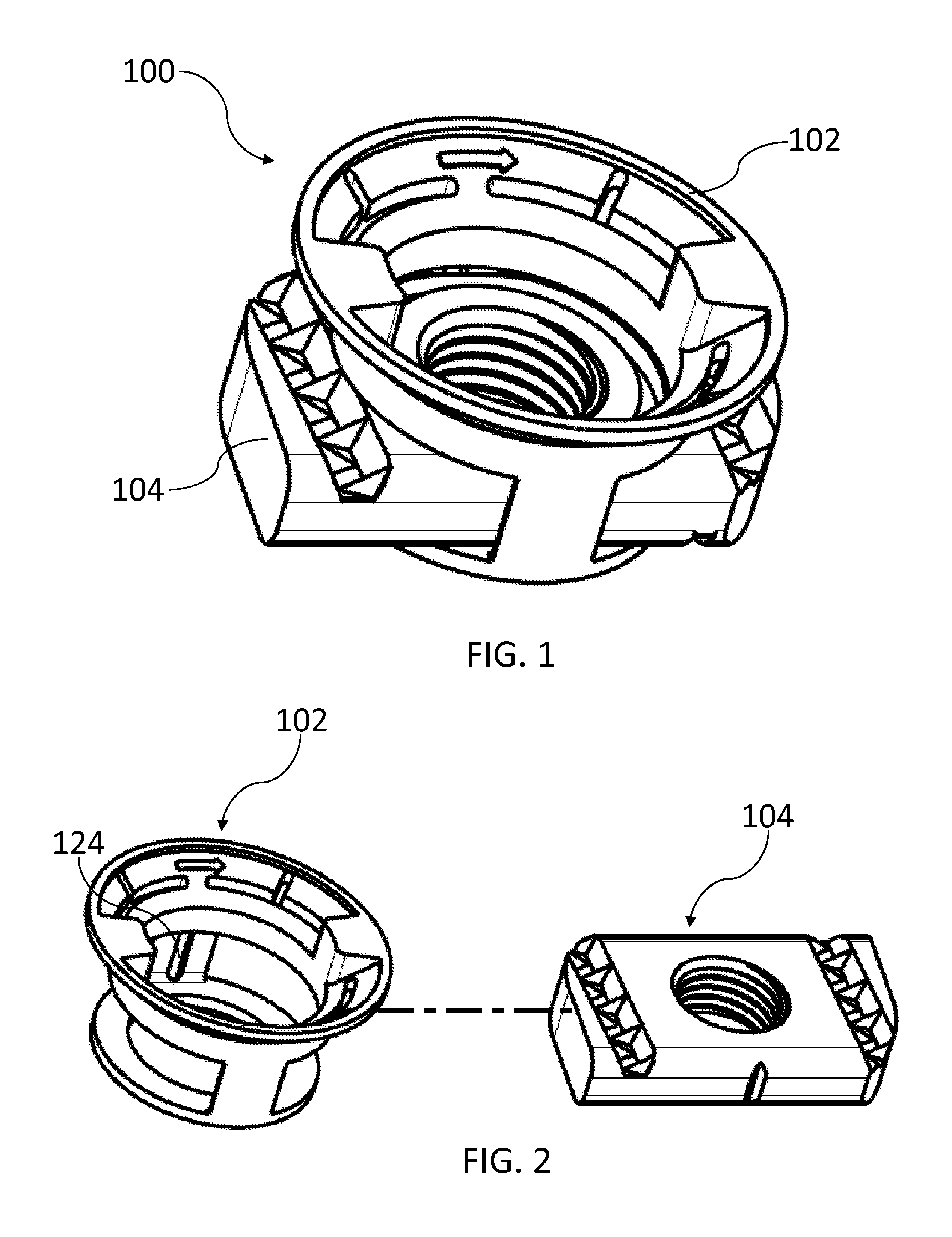 Cone nut