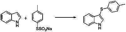 A kind of preparation method of 3-indole sulfide