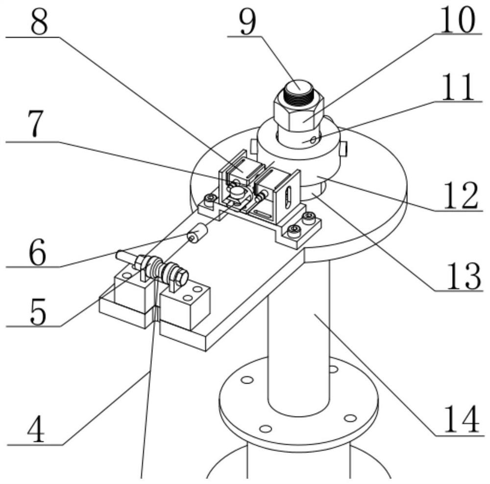 Frictional wear life testing machine for self-lubricating joint bearing