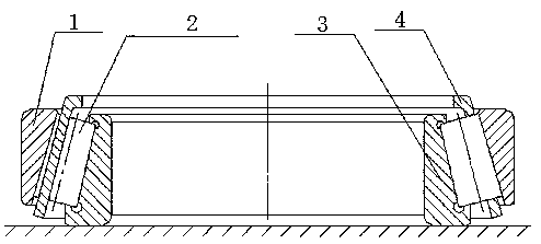 Method for detecting surface contact area between inner ring of tapered roller bearing and roller ball base