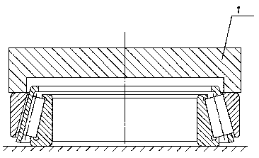 Method for detecting surface contact area between inner ring of tapered roller bearing and roller ball base