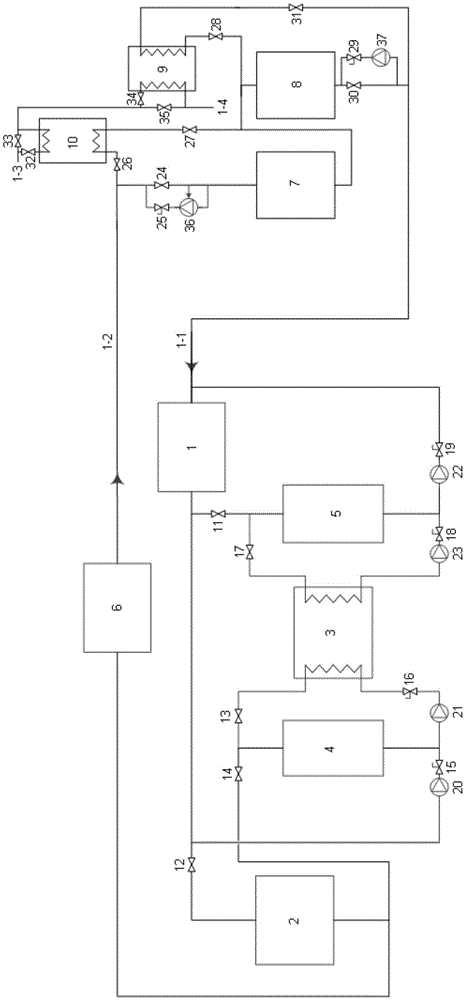 A power peak shaving heat and power cogeneration waste heat recovery device and its operating method