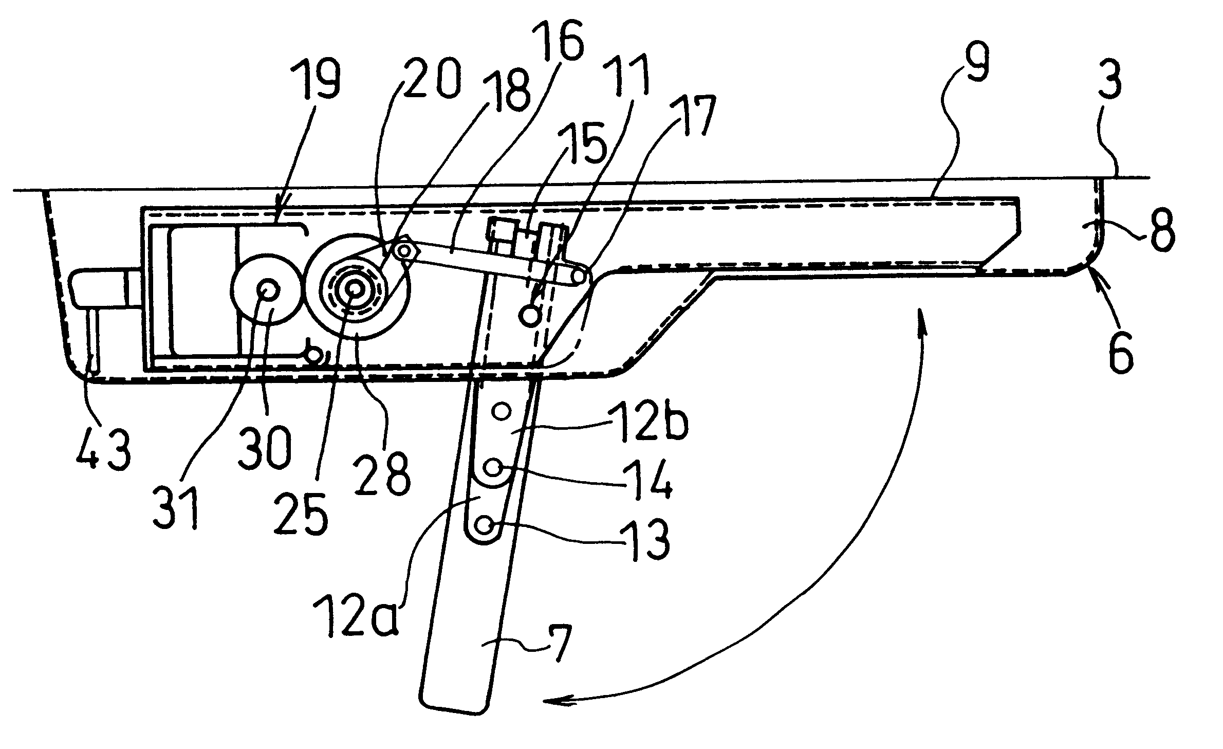 Stowing apparatus of picture monitor for transportation