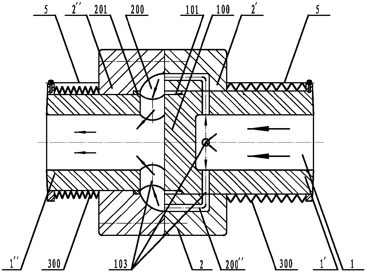 Dual-structure core tube valve