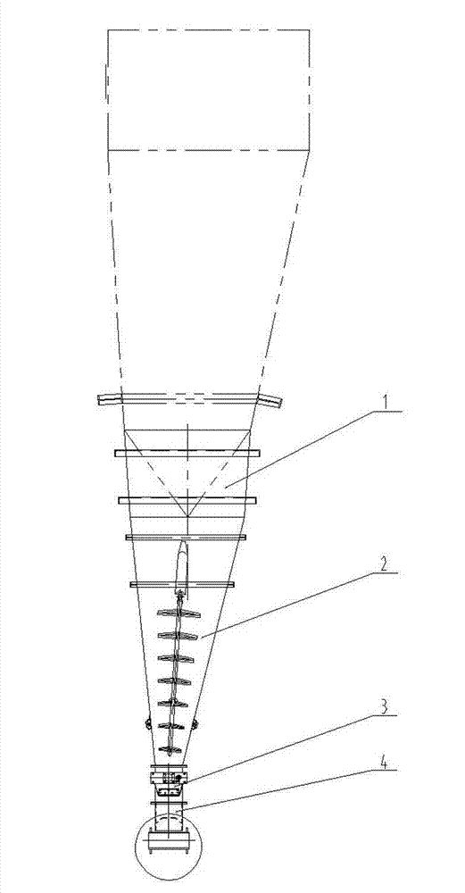 Coal bunker capable of preventing chute blockage and coal agglomeration