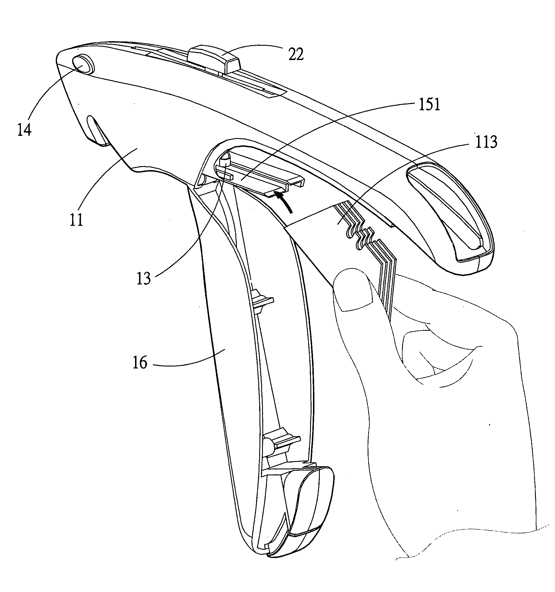 Automatically loadable and blade-stabilizing utility knife