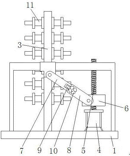 Adjustable feeding device for sewage filtering screen