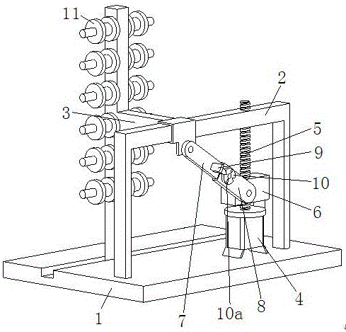 Adjustable feeding device for sewage filtering screen