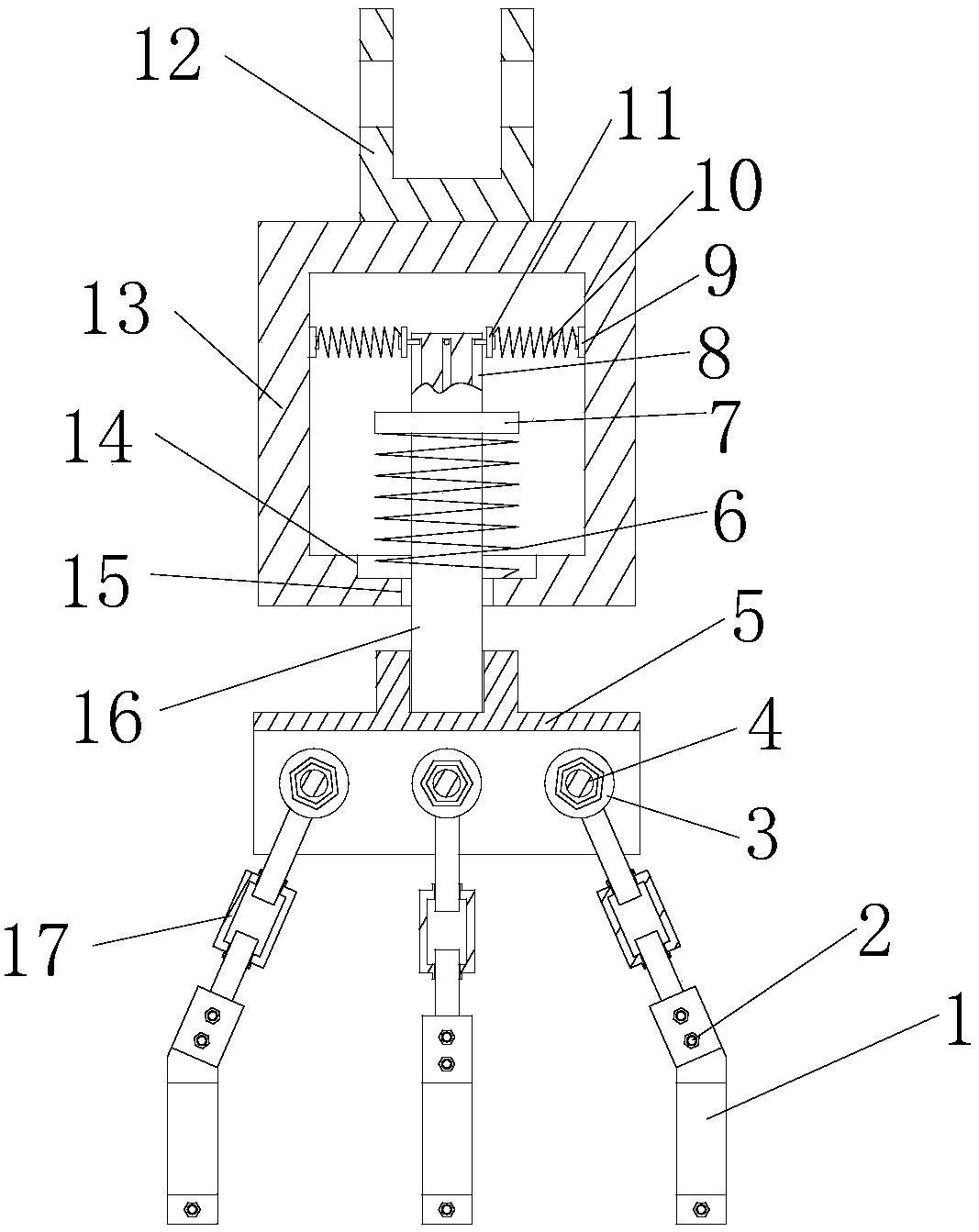 Anti-loose supporting-hanging frame for pipe installation