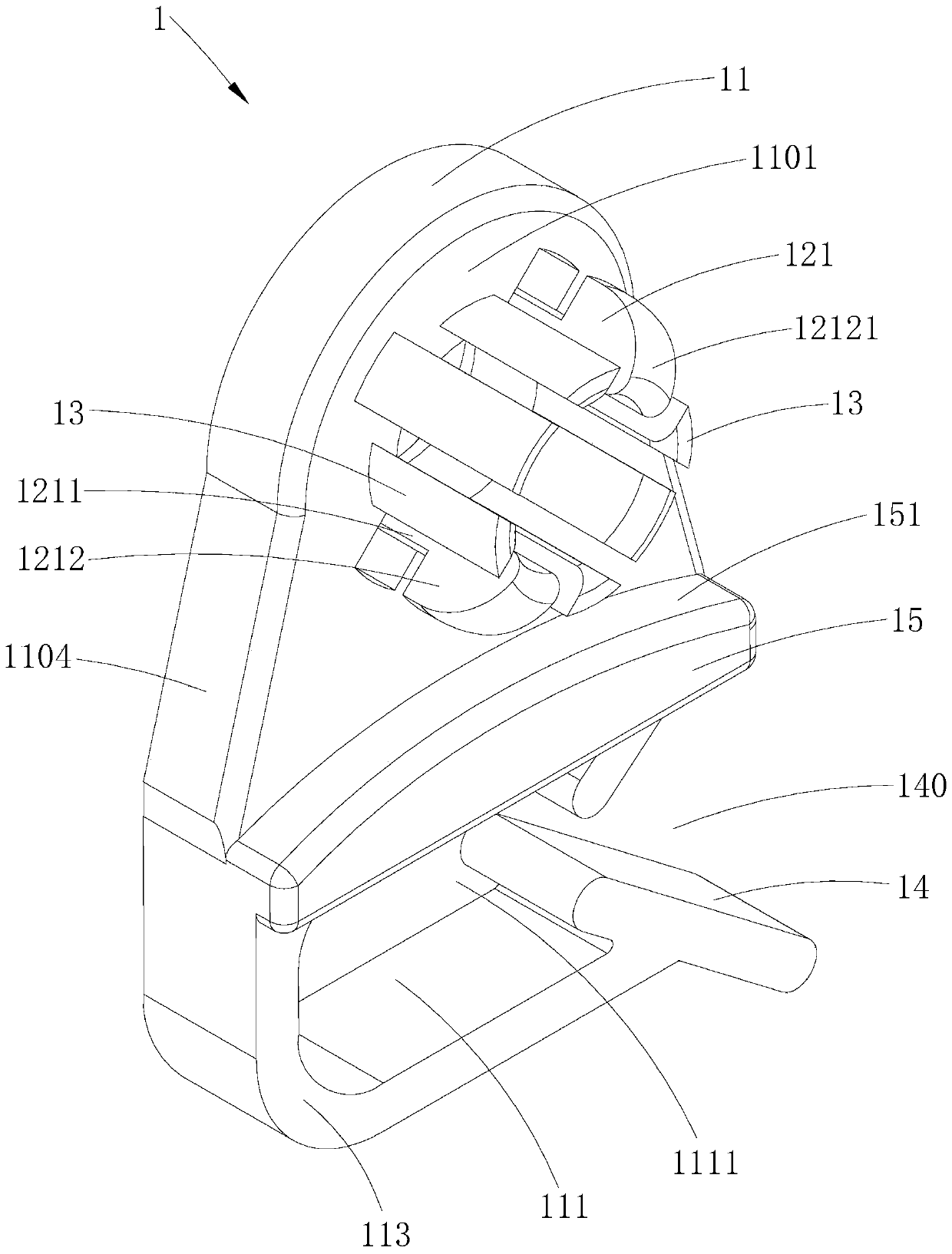 Motor outlet socket and motor for clothes dryer