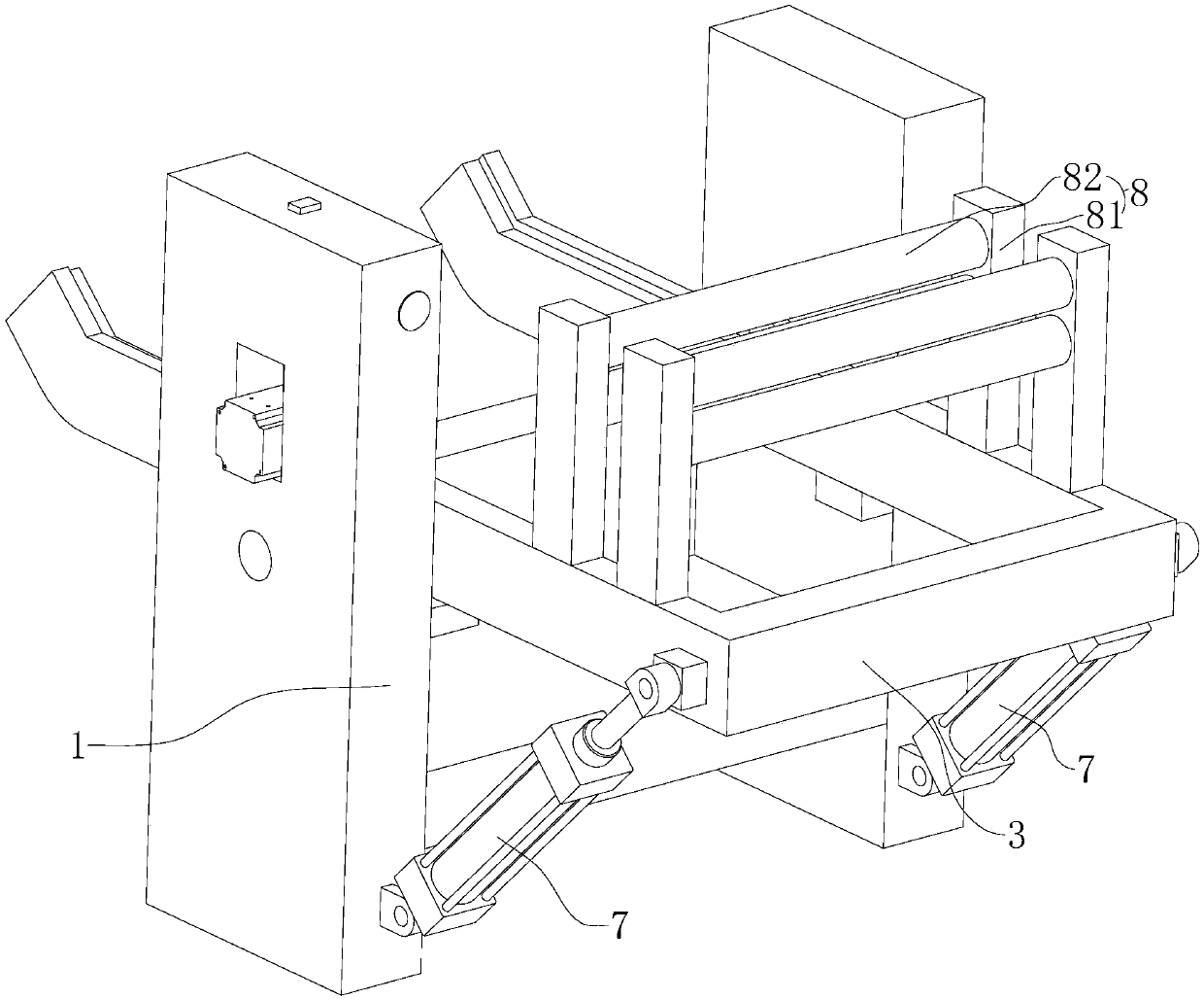 Conveying device of punching machine