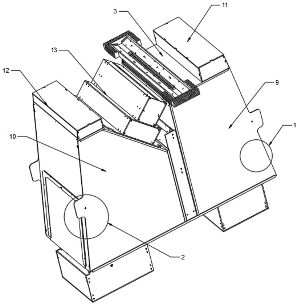 Scanning device for integrated product surface detection and assembling method thereof