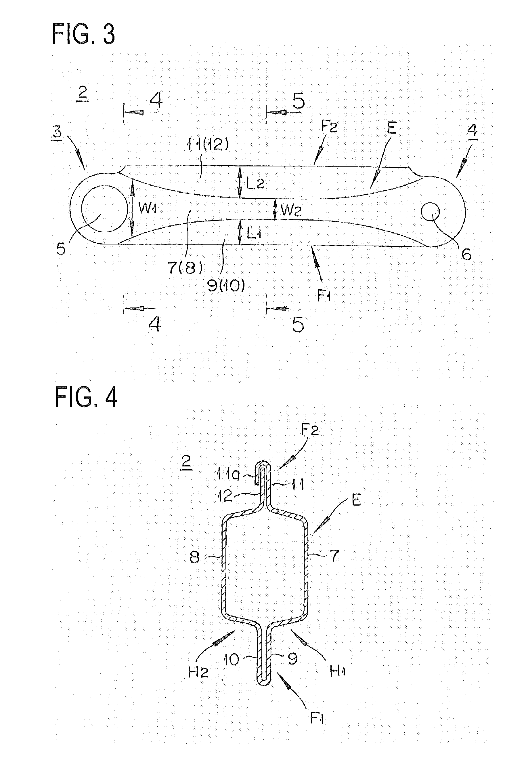 Arm component for vehicles and its manufacturing method