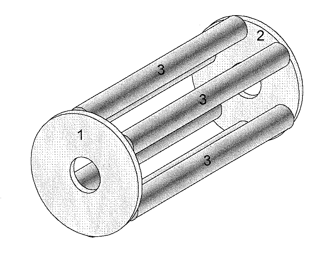 Mixed radio frequency multipole rod system as ion reactor