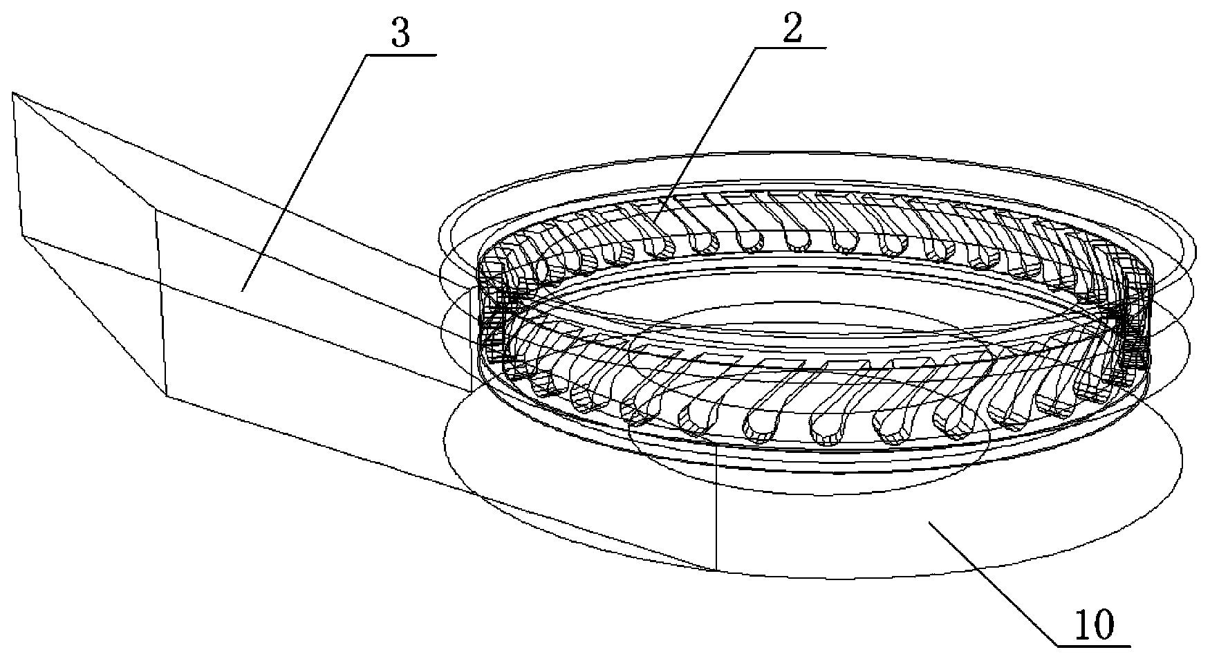 Medium-speed coal mill with double-inlet structure