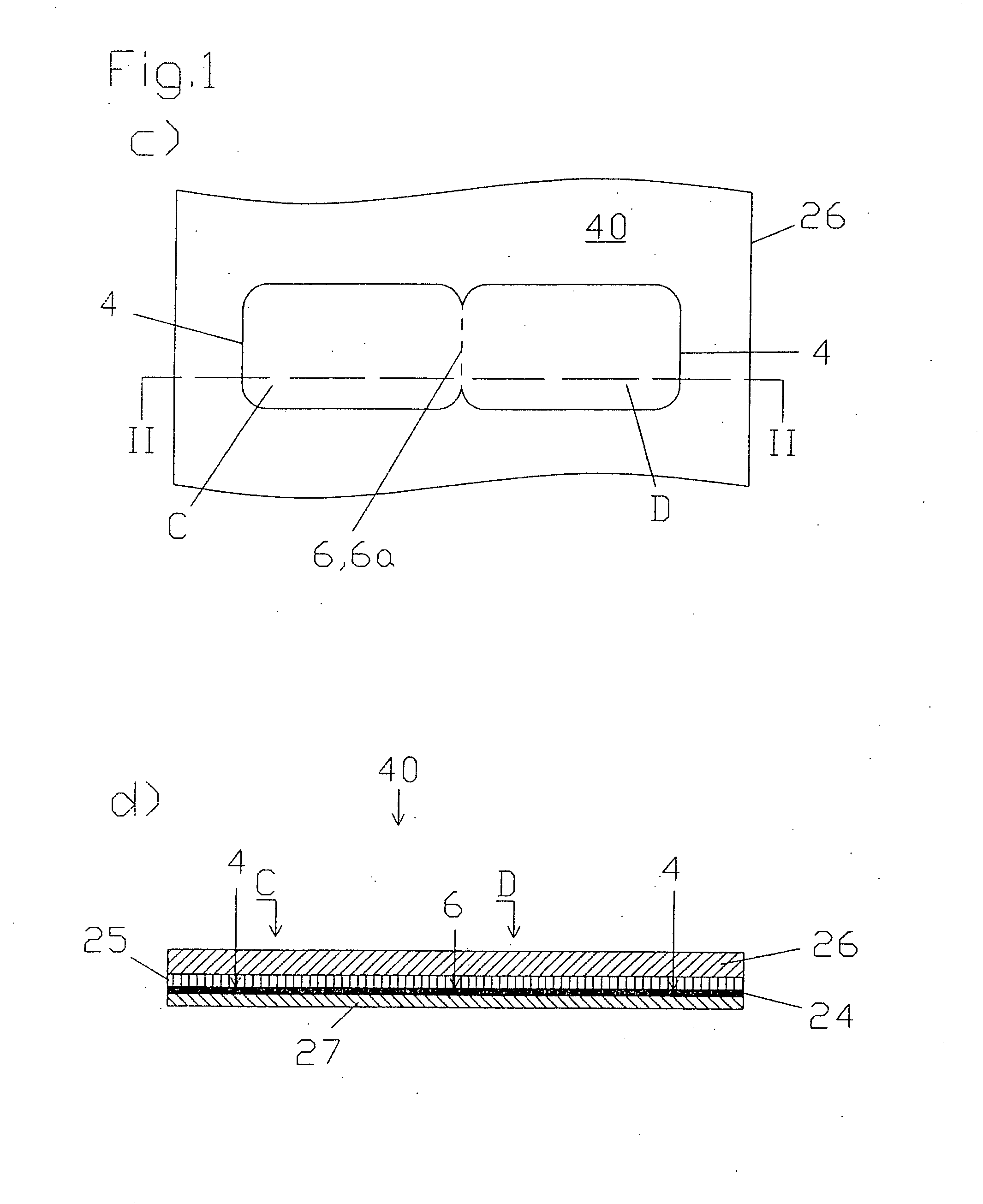 Form with integrated folding card, laminate for producing the form and method for producing a folding card