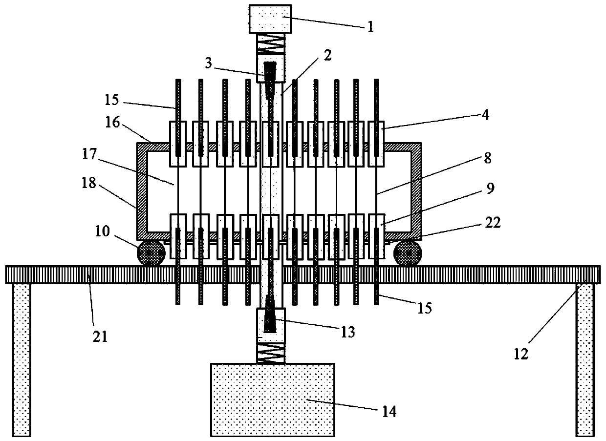 Tensile test device and heating device