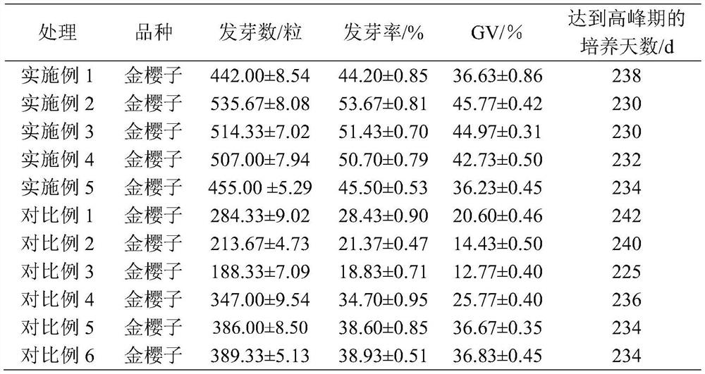 Germination accelerating method for rose seeds