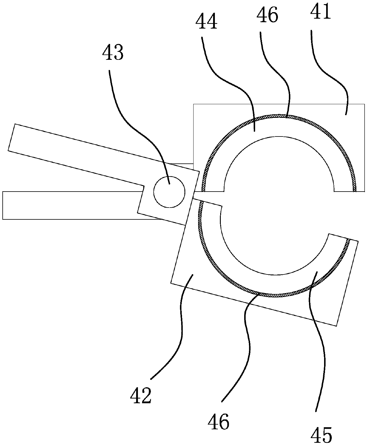 Carrying and transferring mechanism of plastic part feeding device