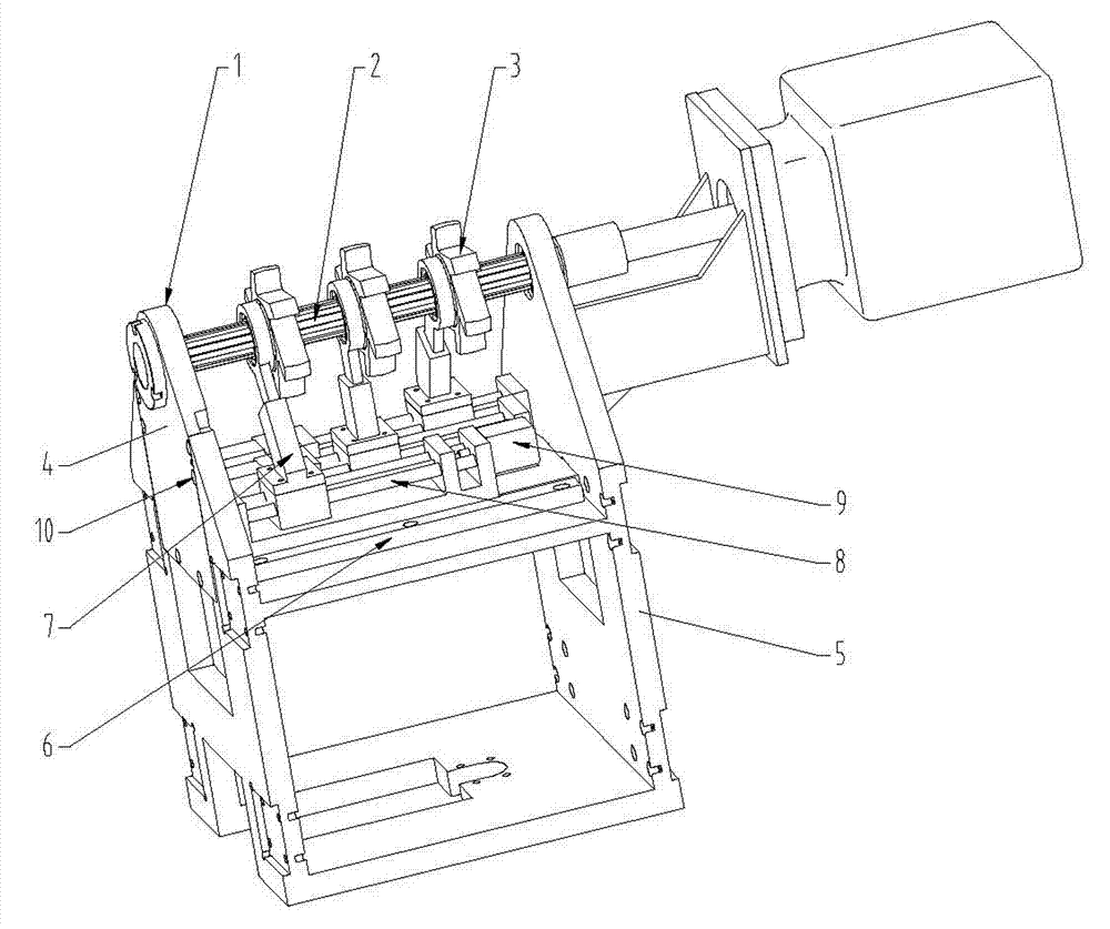 Rapid cutter-changing mechanism for multi-cutterhead cutting system