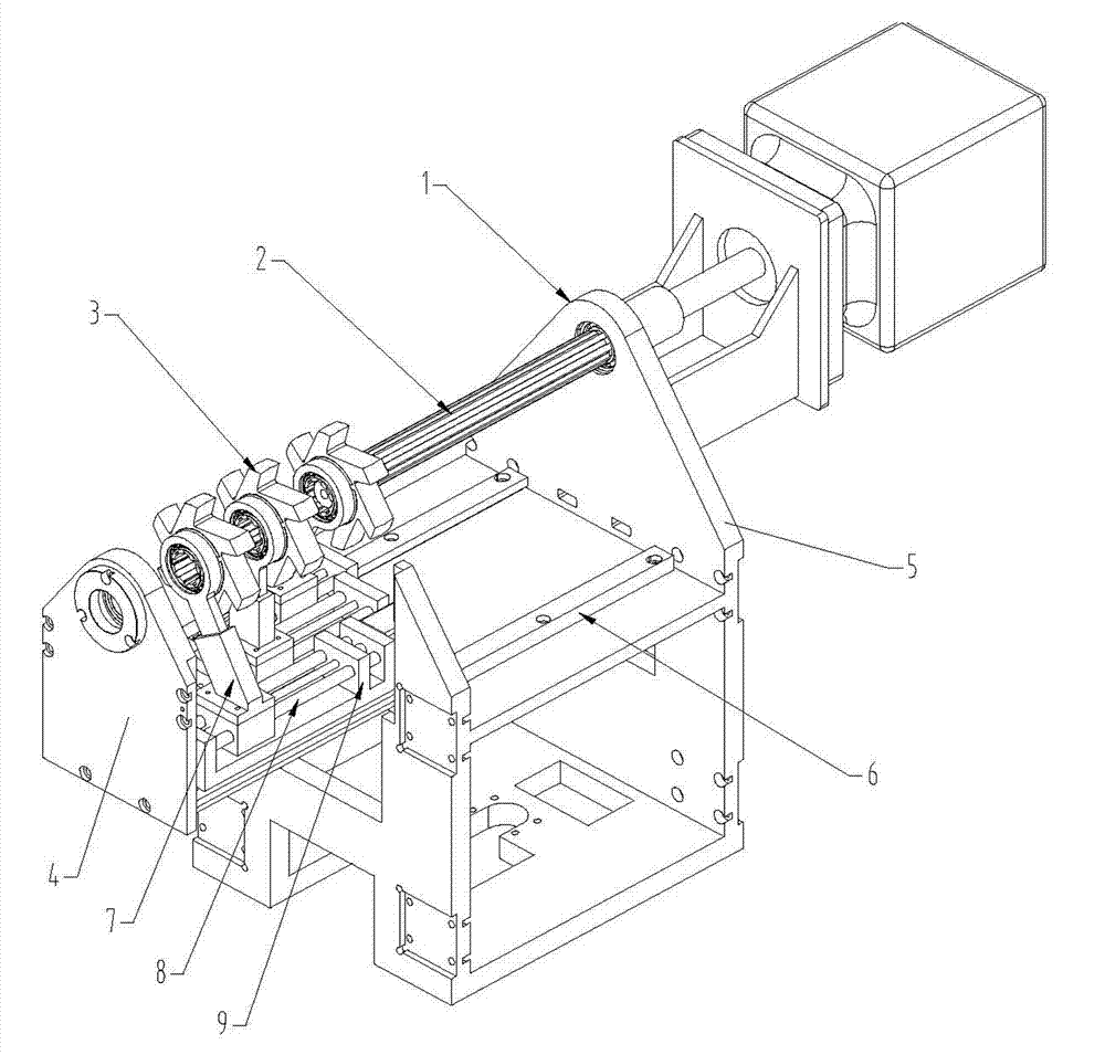 Rapid cutter-changing mechanism for multi-cutterhead cutting system