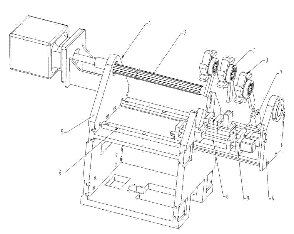 Rapid cutter-changing mechanism for multi-cutterhead cutting system