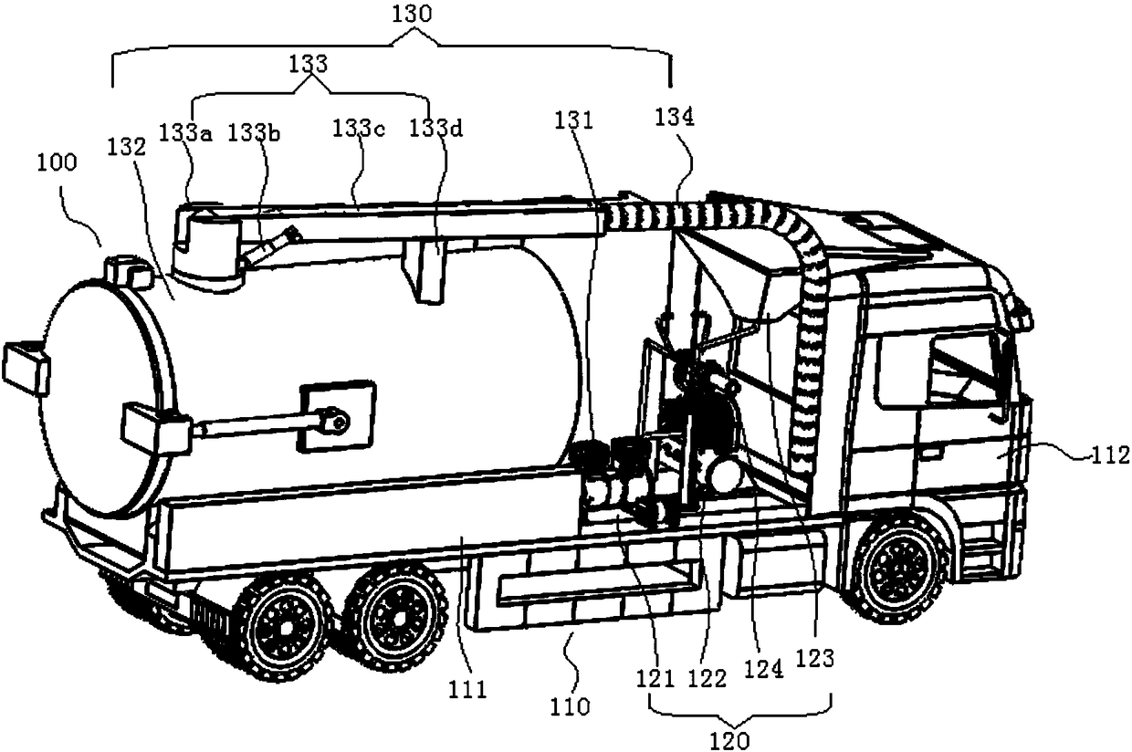 Multifunctional fire fighting truck for handling dangerous chemical accidents with blocking and adsorbing functions