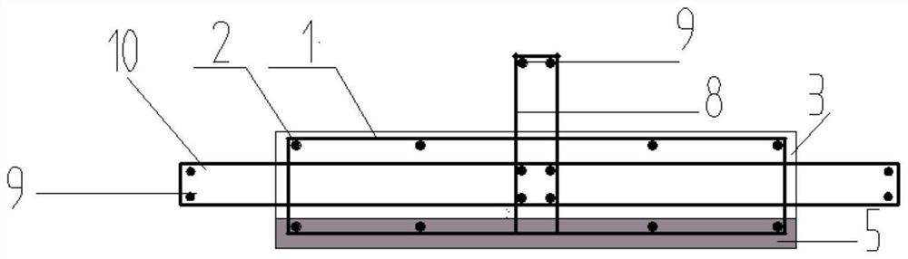 Single-side-overlapped straight prefabricated part joint