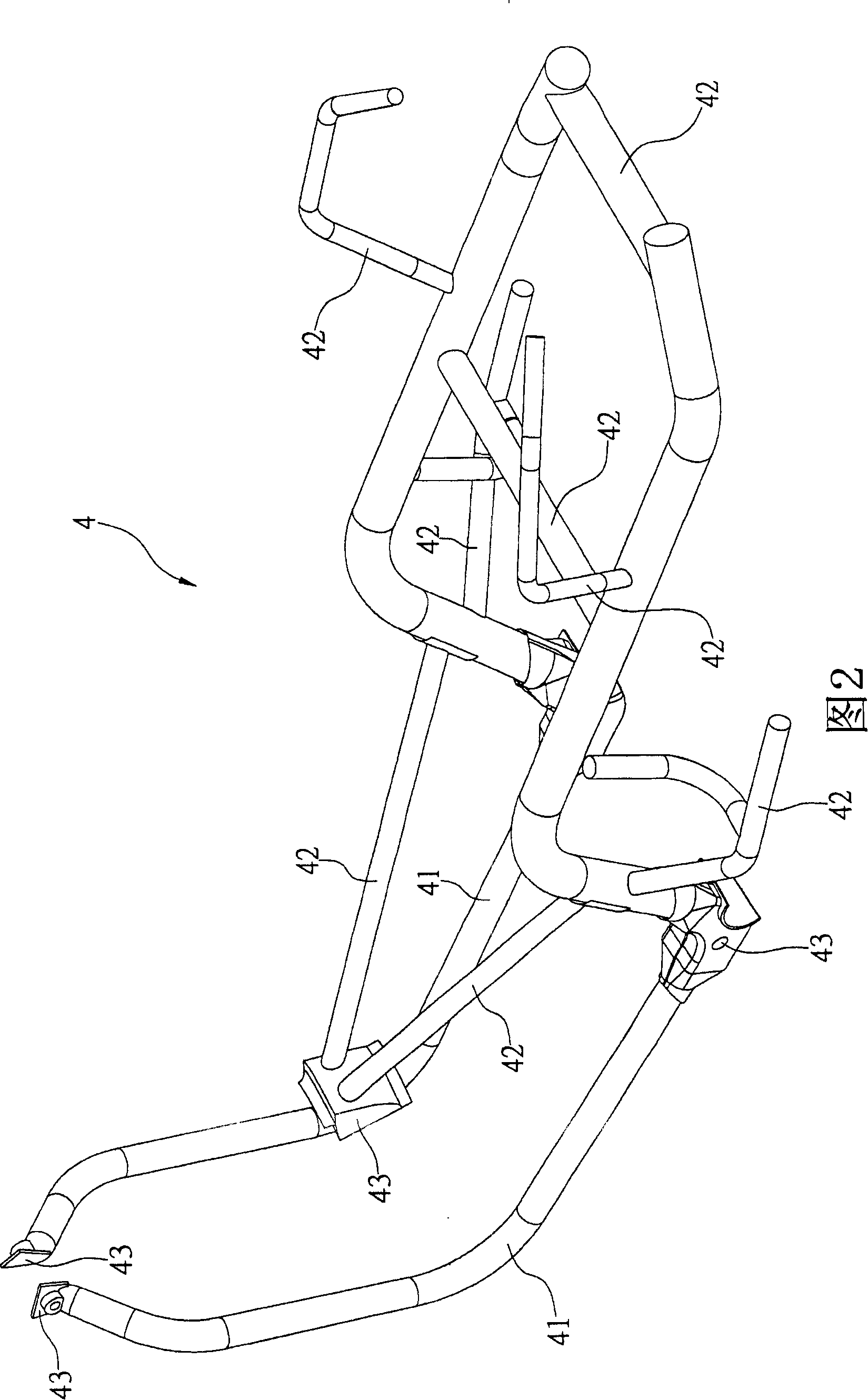 Bicycle frame structure for automatic bicycle