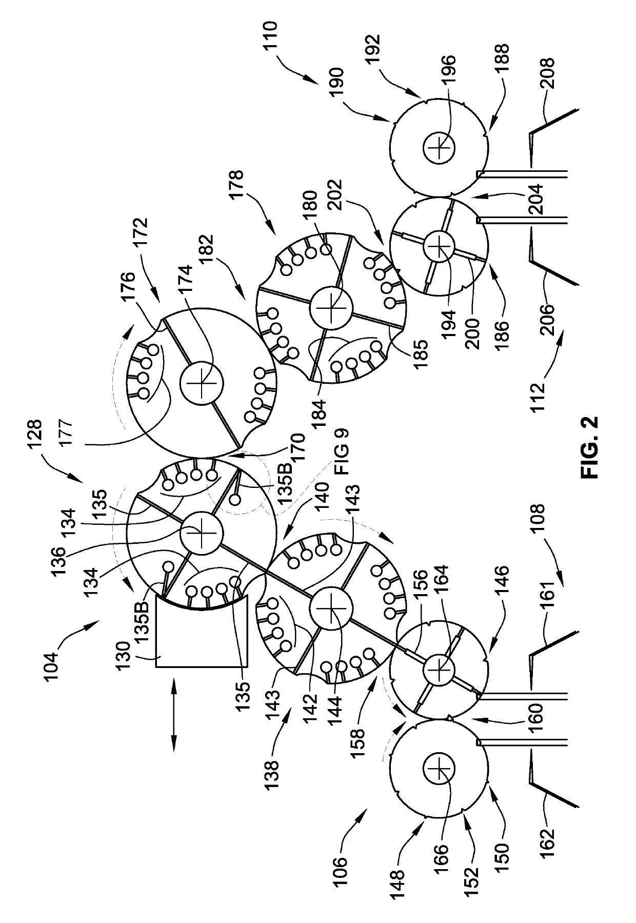 Web processing system with multiple folding arrangements fed by a single web handling arrangement