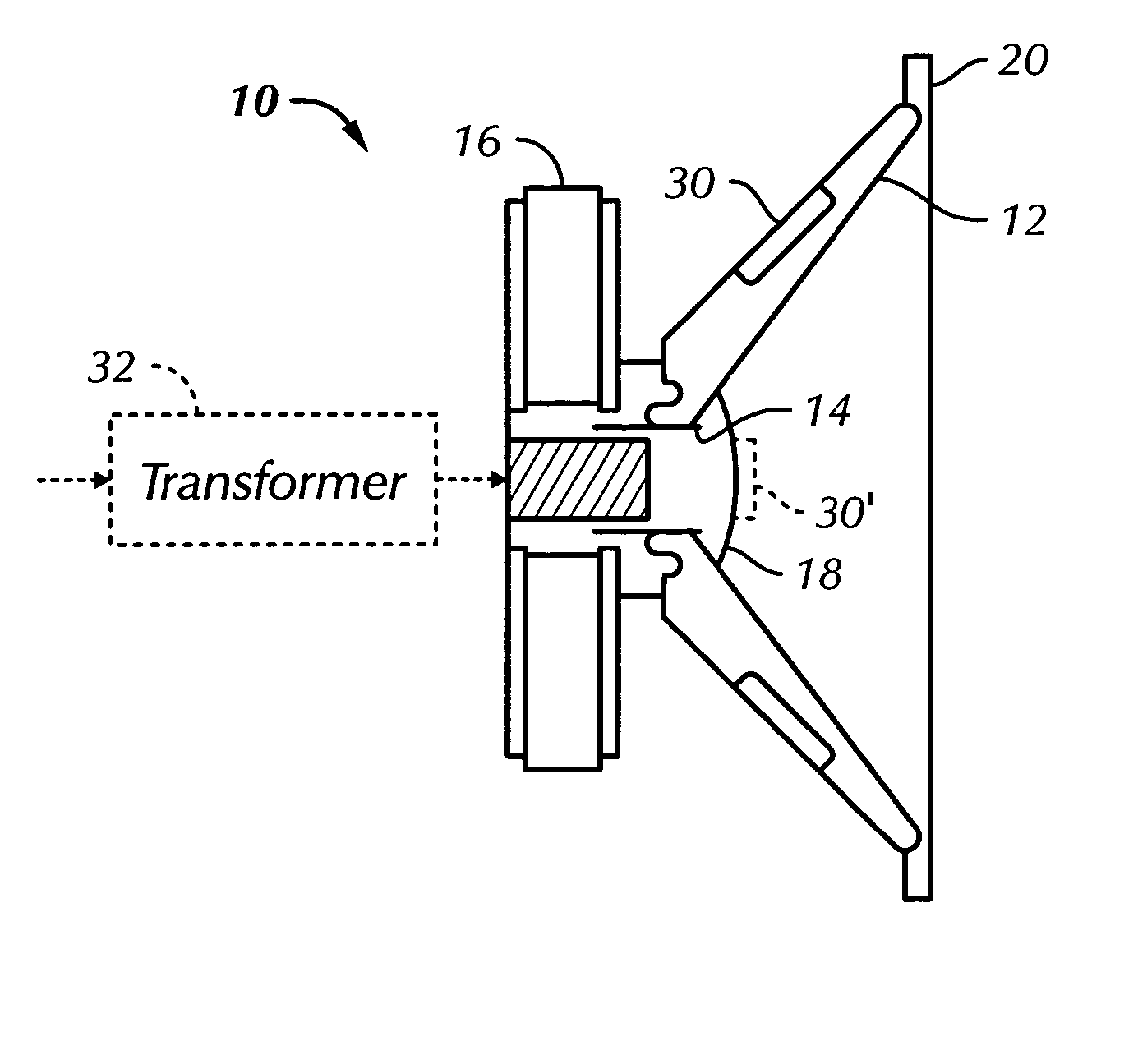 Audio frequency speaker