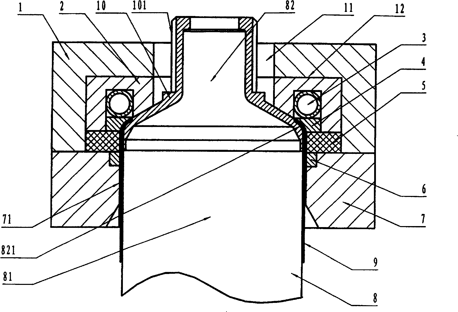 High-frequency soldering assembly for composite soft tube shoulder