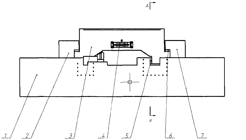 T-shaped hydrostatic guide rail for precision finishing machine tool