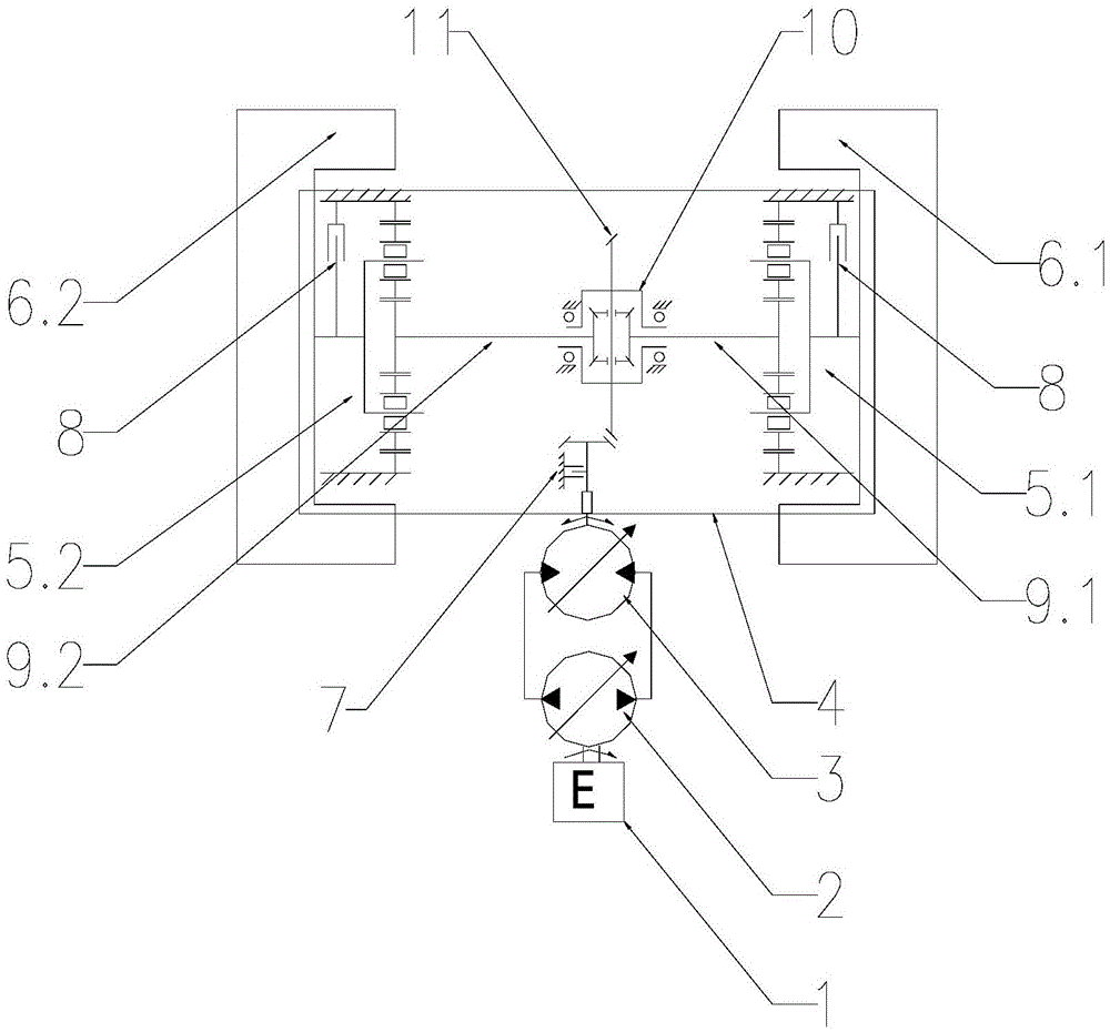 Land leveler transmission system and land leveler