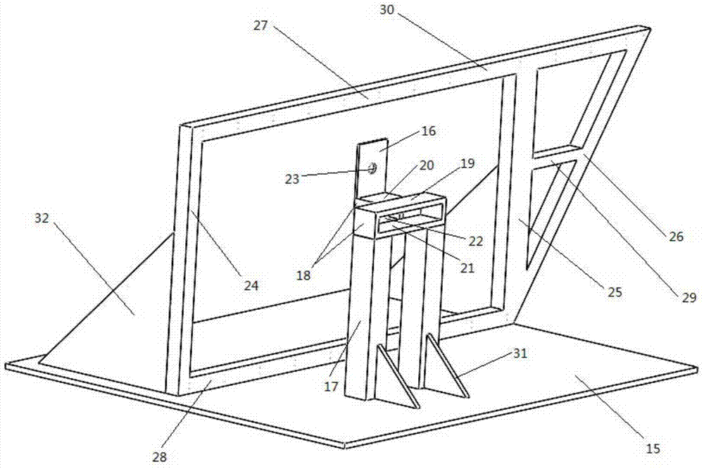 Forced ship model rolling experiment device