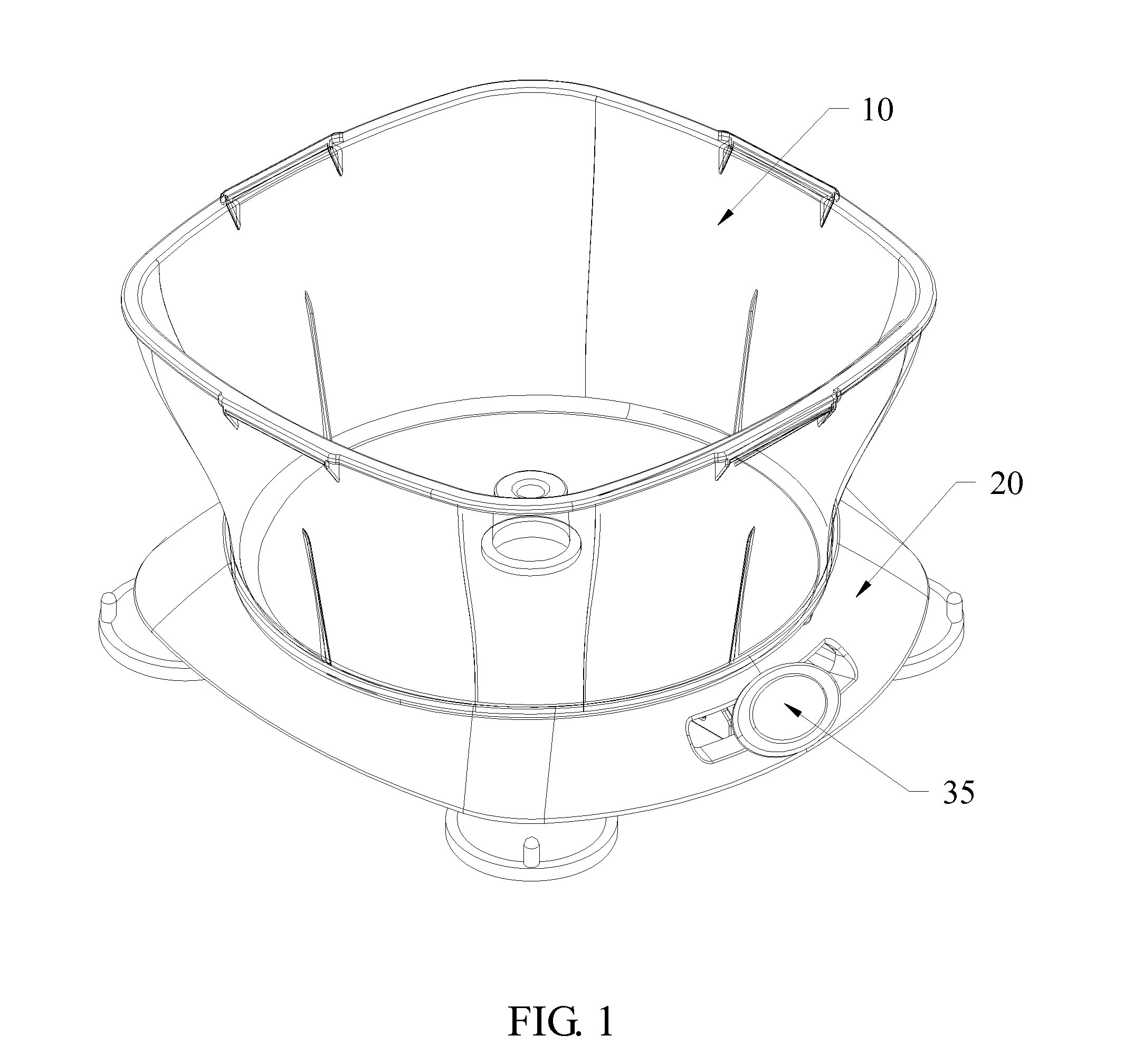 Special pedestal for food processor