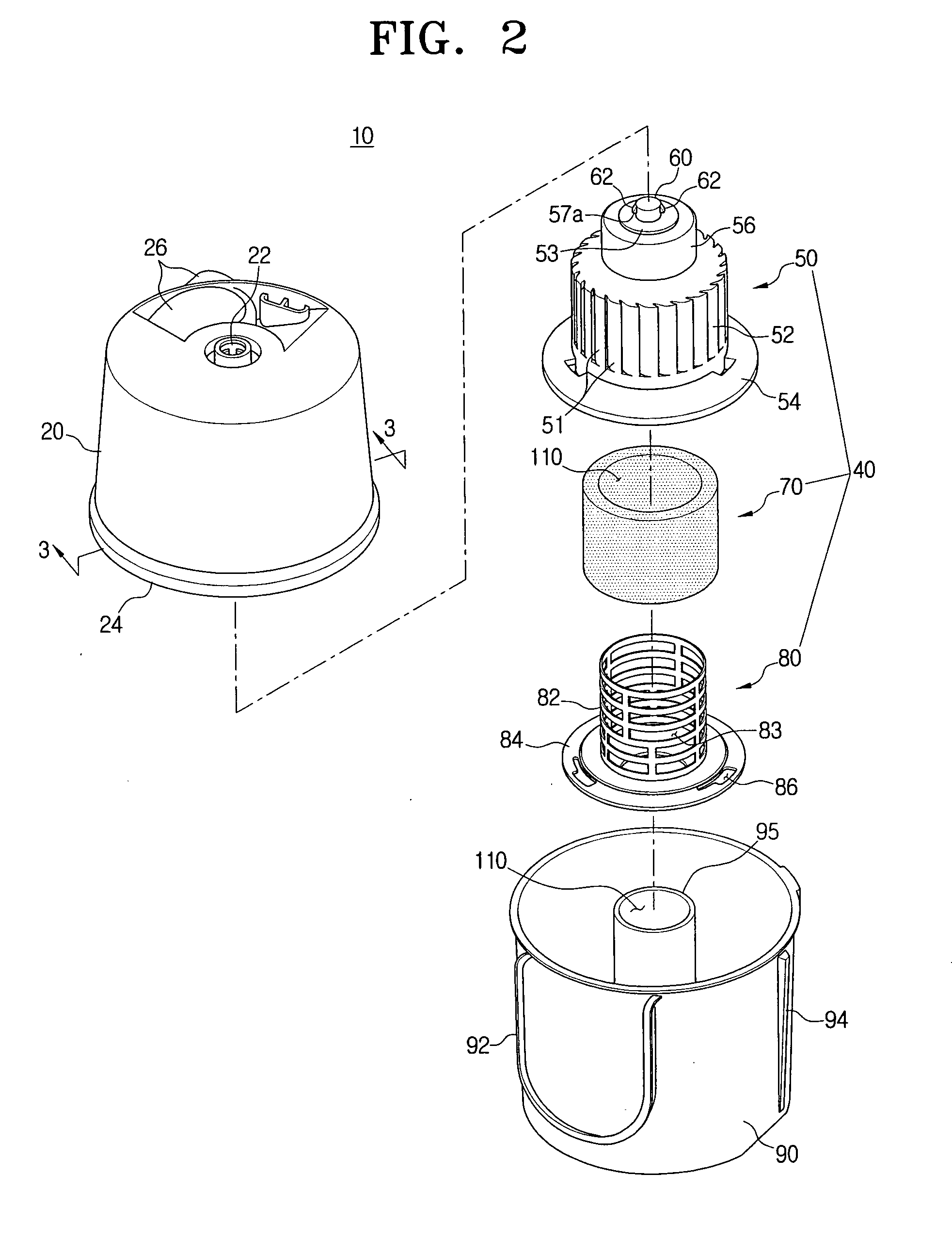 Dust separating apparatus