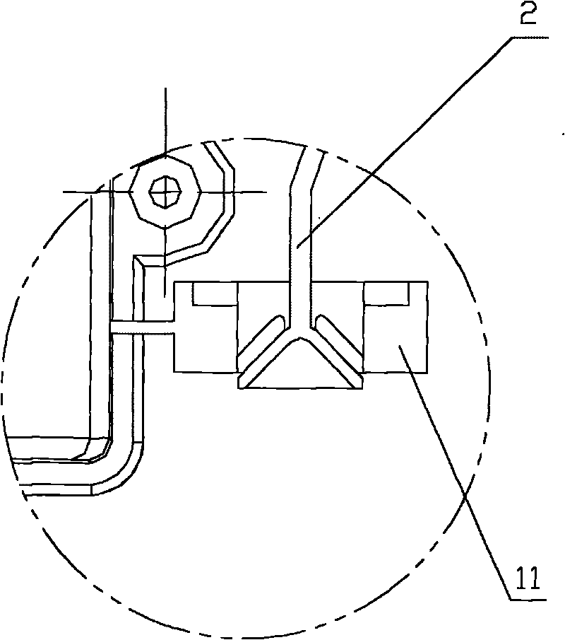 Dust collector collision board based on fulcrum conversion