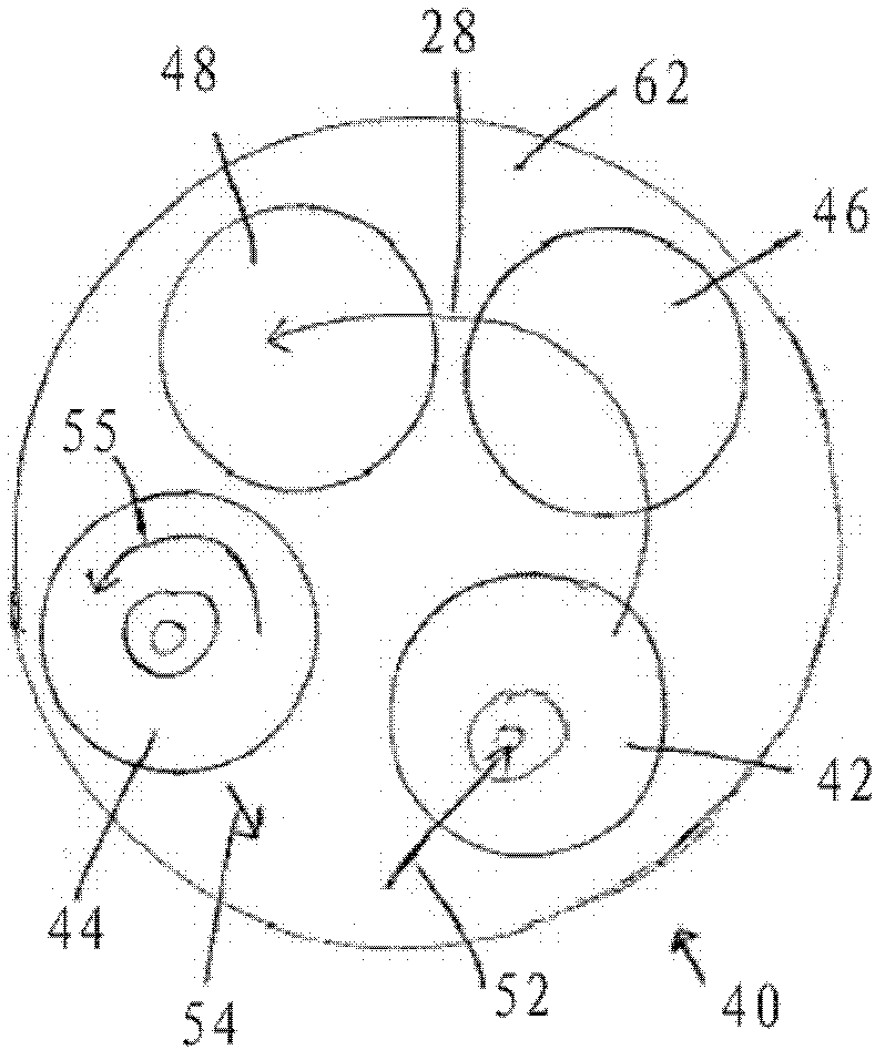 Combustion chamber intake device