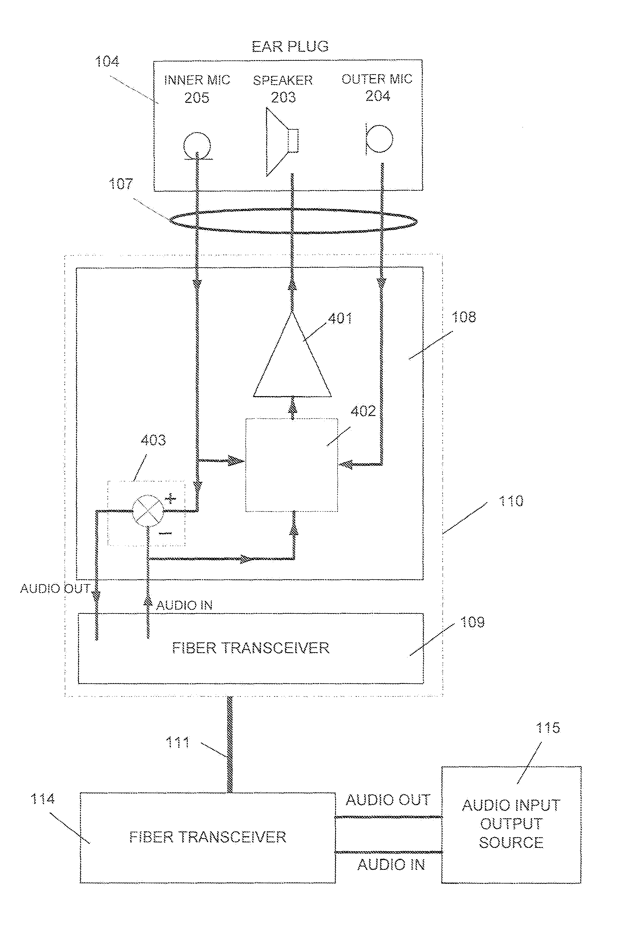 Audio apparatus and method for use in proximity to a magnetic resonance imaging system