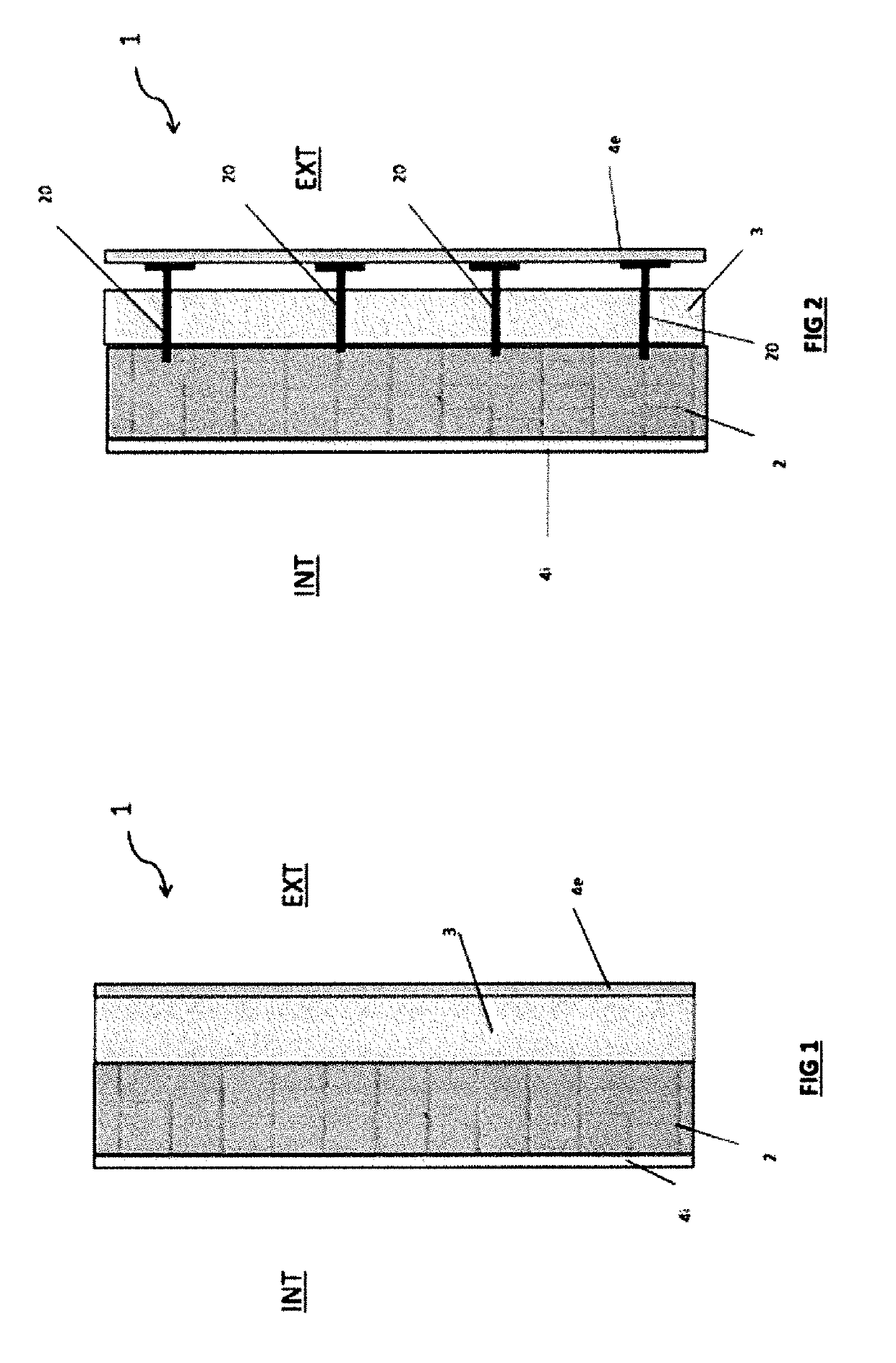 Multilayer insulating construction system for a building - method for its manufacture - dry composition for use in such manufacture