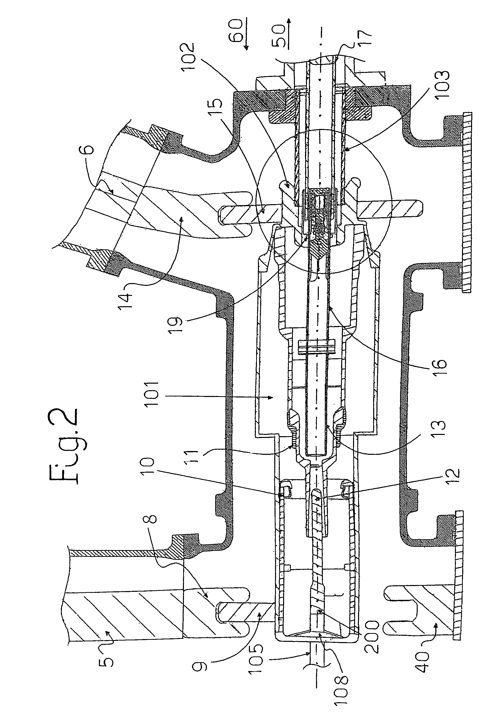 Gas-insulated switchgear device