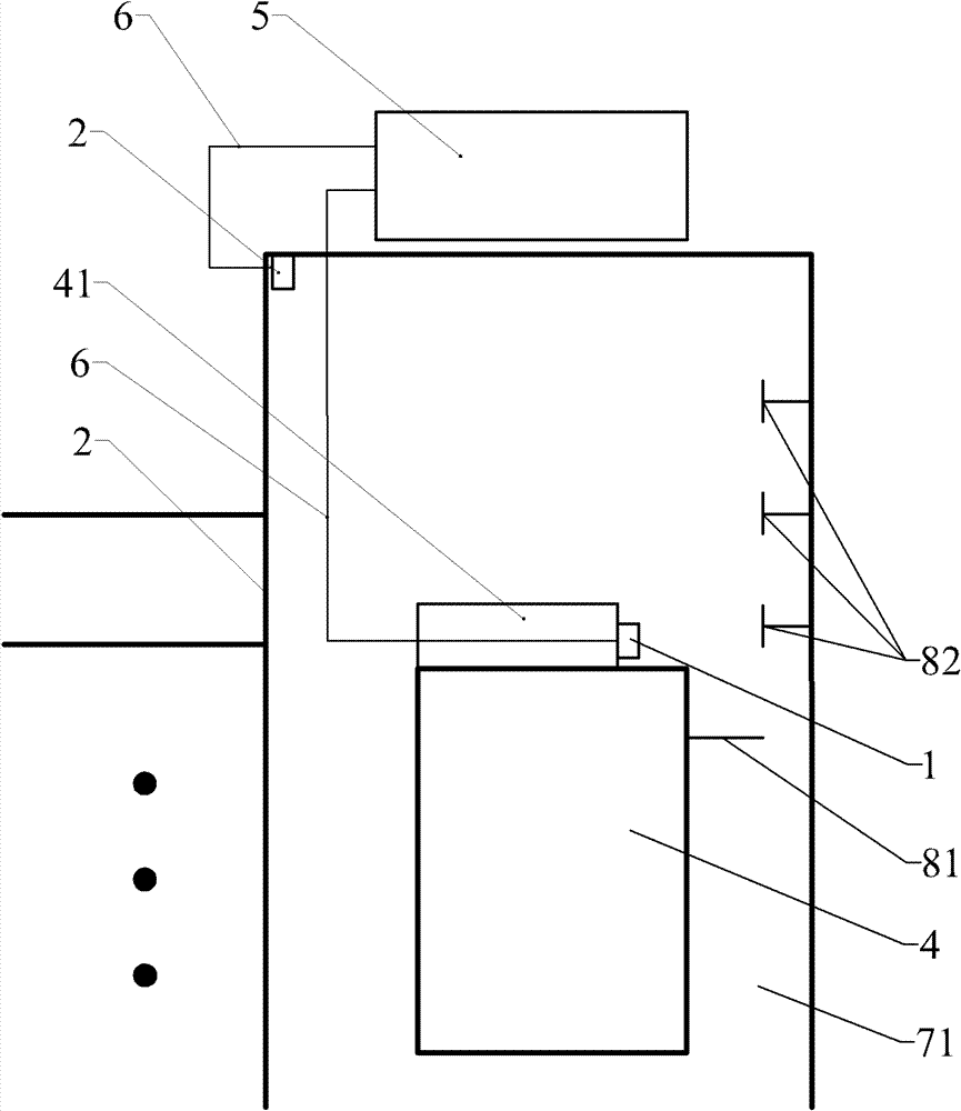 Position detector for elevator cage