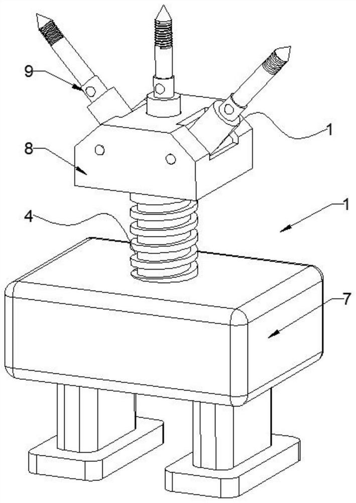 Convenient anchor rod construction equipment for building construction