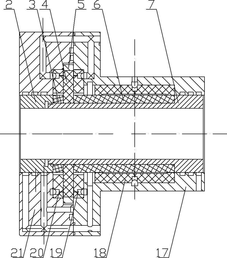 Precise type dynamic and static pressure ceramic main shaft device