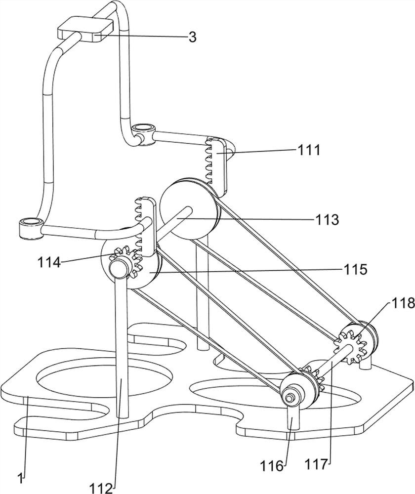 Tapping device convenient to clamp and adjust